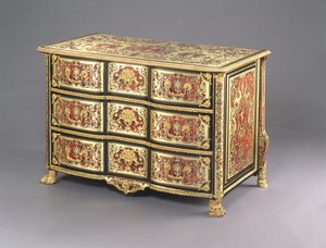 Louis XIV Boulle Commode、c.1700（べっ甲、真ちゅう、ormolu）（220158も参照）