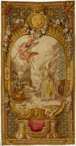 1761-64年の2度目の織りからのシリーズ「シーン・ド」オペラ、トラジェディとド・コメディのルイ15世のゴブランのタペストリー 作： French School