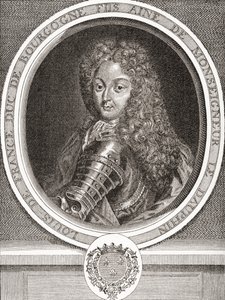 ルイ・ド・フランス、フランスの息子、ブルゴーニュ公、1682年1712年。フランスのドーフィン、ルイの長男であり、ル・プティ・ドーフィンとして知られている。 Les Heures Libresから1908年に発行されました。 作： French School