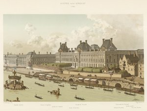 ルイ15世のルーヴル、1739 作： French School