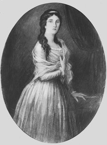 25歳のLucile de Chateaubriand(リトグラフ)