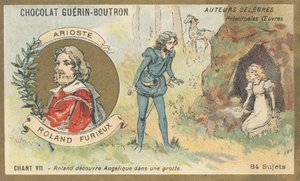 ルドヴィーコ・アリオスト（1474-1533）、ルネッサンスのイタリアの詩人、「激怒のローランド」の作者 作： French School