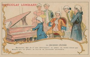 17歳でピアノを弾くルートヴィヒヴァンベートーベン 作： French School