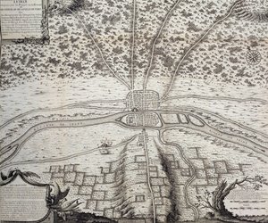 ルテティアまたは西暦4世紀と5世紀のパリの2番目の計画、1722 作： French School