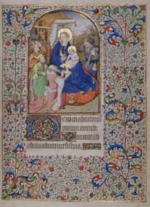 MS.McClean.81.f68r マギの崇拝、フレンチ ホラエ 作： French School