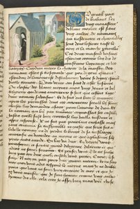 MS Hunter 252 033r Hundred News Newsのページ、c.1461-62 作： French School