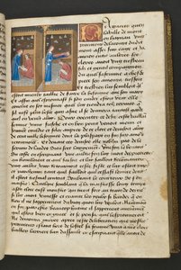 MS Hunter 252 050r Page from Hundred News News、c.1461-62 作： French School