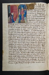 MS Hunter 252 053v Hundred News Newsのページ、c.1461-62 作： French School