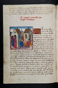 MS Hunter 252 075v Hundred News News、c.1461-62のページ 作： French School