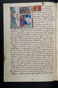 MS Hunter 252 085v Hundred News Newsのページ、c.1461-62 作： French School