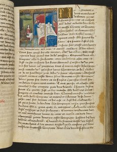 MS Hunter 252 093r Hundred News Newsのページ、c.1461-62 作： French School