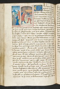 MS Hunter 252 115v Page from Hundred News News、c.1461-62 作： French School