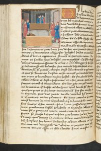 MSハンター252 134vページ、ハンドレッドニュースニュース、c.1461-62 作： French School