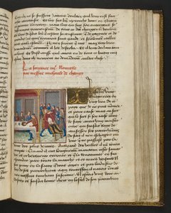 MSハンター252 143rページ、ハンドレッドニュースニュース、c.1461-62 作： French School