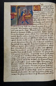 MS Hunter 252 155vページfrom Hundred News News、c.1461-62 作： French School