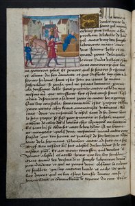 MS Hunter 252 157vページ、ハンドレッドニュースニュース、c.1461-62 作： French School