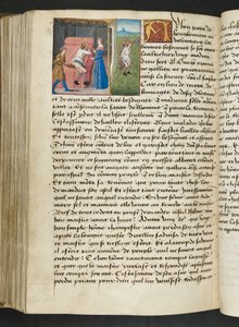 MS Hunter 252 167vページ、ハンドレッドニュースニュース、c.1461-62 作： French School