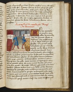 MS Hunter 252 184r Hundred News News、c.1461-62のページ 作： French School