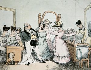 マダムは私の妻であり、娘ではない」ベルナールの刻印、1820年～30年頃（カラーリトグラフ） 作： French School
