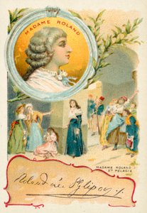 フランス革命家ローラン夫人（クロモリト 作： French School