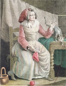 マダムサンキュロット、1789年頃 作： French School