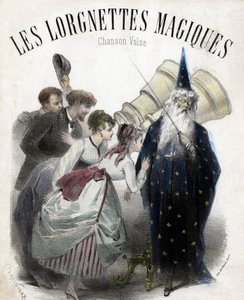 魔法のローグネット、ポピュラーなワルツの曲。リトグラフ 作： French School