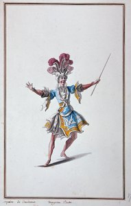 ダルダヌスのオペラ、ジャン・フィリップ（ジャン・フィリップ）・ラモーの抒情的悲劇のための魔術師の衣装 - 「王の喜びのメニュー、バレエ、衣装」にて