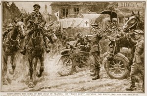フランスの道路規則の維持：発砲ラインと予備力の間の義務、1914-19 作： French School
