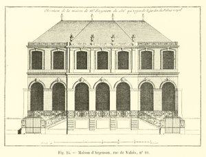 Argenson House、rue de Valois、No 10 作： French School