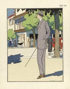 マルク＝リュック作「マン・スーツ」、出版。1923年（ポショワール版画） 作： French School