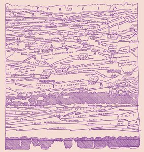 Mapa da Gália - fragmento 作： French School