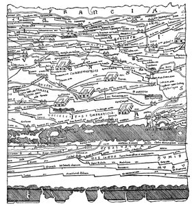 ガリアの地図 - フラグメント 作： French School