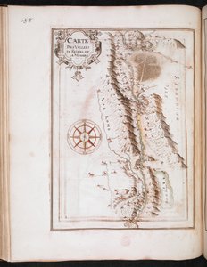 フランスの町と要塞のMAPS、計画と見解からのLa Michaille Valléeの地図; マキシミリアン・ド・ベテューヌのためにフランソワ・マルティユールによって処刑された 作： French School