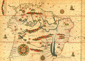 南アメリカの地図 作： French School