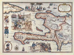 ハイチ島の地図、1789年