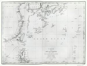 ラ・ペルーズの旅程表から見た南シナ海の地図 作： French School