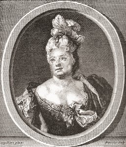 マリアンヌデュクロスドシャトーヌフ、1664年-1747年。フランスの女優。 Les Heures Libresから1908年に出版されました。 作： French School