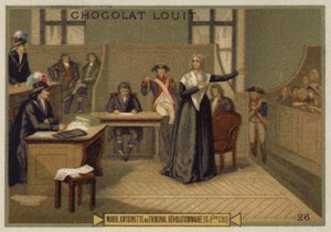 1793年10月14日、革命裁判所、フランス革命前のマリーアントワネット 作： French School
