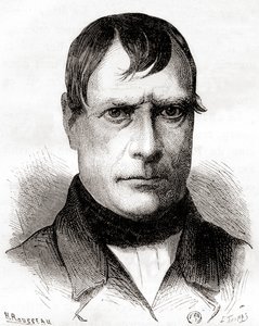 Marie Jean Pierre Flourens、1870年頃に出版された「Les Merveilles de la Science」より（リトグラフ）。 作： French School