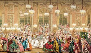ルイ15世の宮廷仮面舞踏会 作： French School