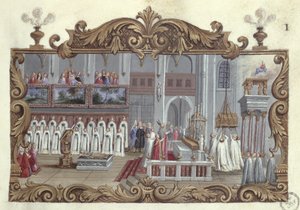 1709年、写本から聖ジュヌヴィエーヴに捧げられたミサ