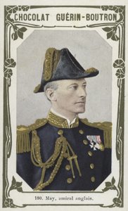 5月、英国海軍大将（カラー写真） 作： French School
