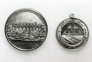 スエズ運河の開通を記念したメダル、1869年（金属） 作： French School