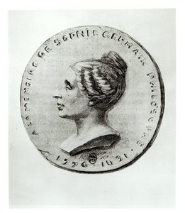 ソフィージェルマン（1776-1831）を描いたメダル 作： French School