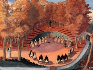 ポートロイヤルのソリティアの瞑想、M。チャールズサンラビル（fl.1920-30）によるコピー、国のフランチャイズの歴史からのイラスト、ガブリエルハノトー（1853-1944）、1924年 作： French School