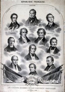 フランス臨時政府のメンバー（彫刻 作： French School