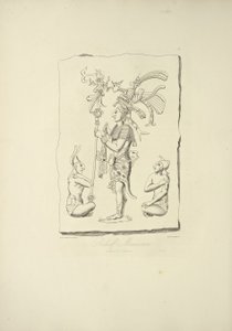 オアハカで発見されたメキシコのレリーフ（アレキサンダー・フォン・フンボルトとアイム・ボンプランの「Vues des Cordillères et Monumens des Peuples Indigènes de l