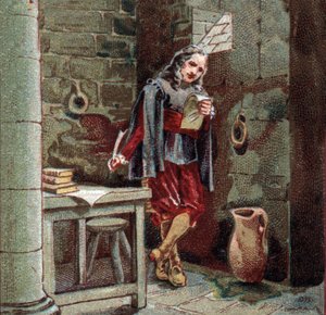 ミシェル・ド・マリヤック（1563-1632）がシャトーダン城で囲んでいる。 作： French School