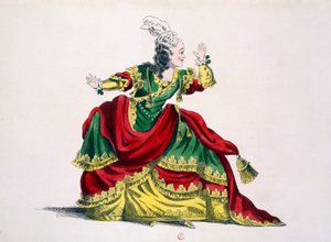 ゼノビとラダミストのゼノビとしてのサンヴァル嬢、ギヨーモット・フィルスによる複製（手描きの彫刻） 作： French School
