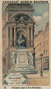 モリエール、ポエテ、1622-1673、リシュリュー通りの噴水 作： French School